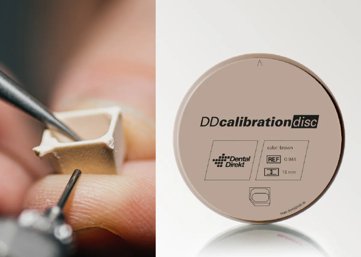 DD calibration disc mit Prüfkörper