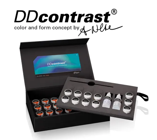 Button DD contrast – color an form concept